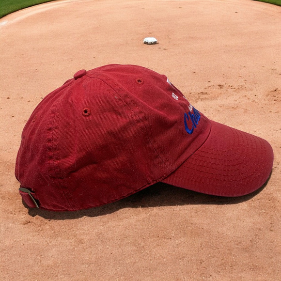 Texas Rangers 2010 American League Champions 47 Twins Hat Cap MLB Strapback Red - Picture 4 of 6